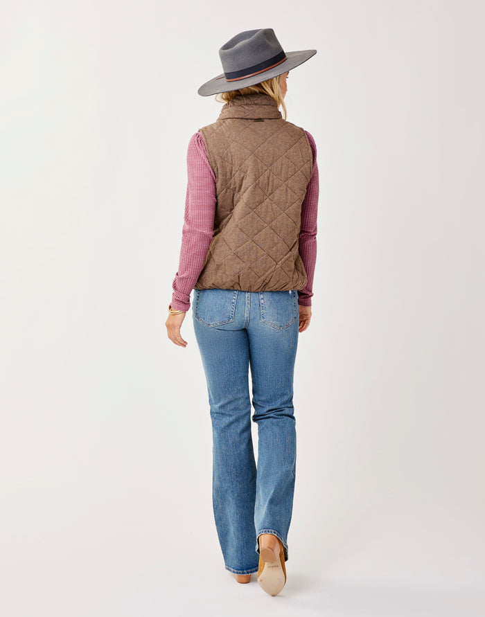 Betty Vest: Dark Brown