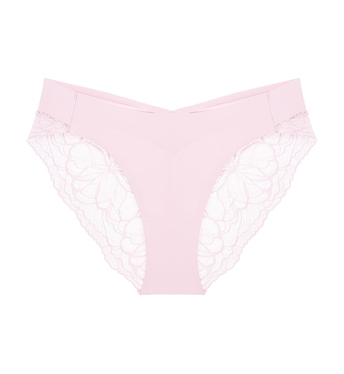 Body Make Up Illusion Lace High Leg Brief - PEROLA