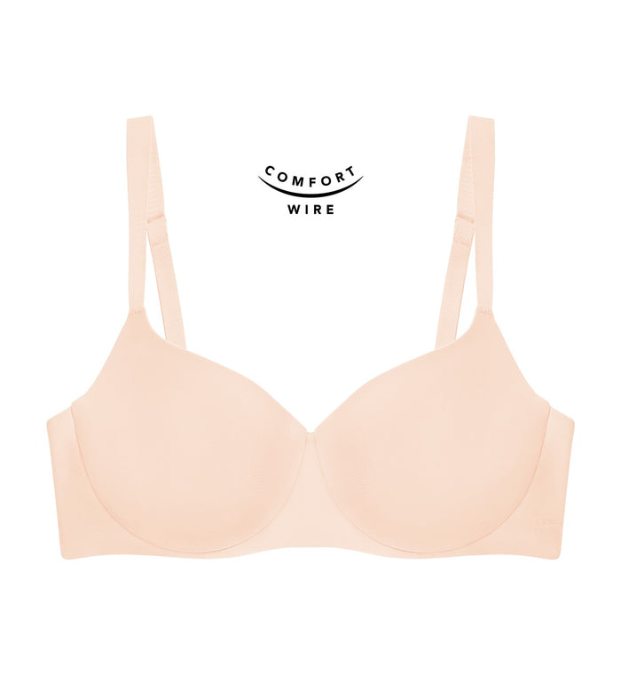 Body Make Up Illusion Smooth Wired Padded Bra - NUDE BEIGE