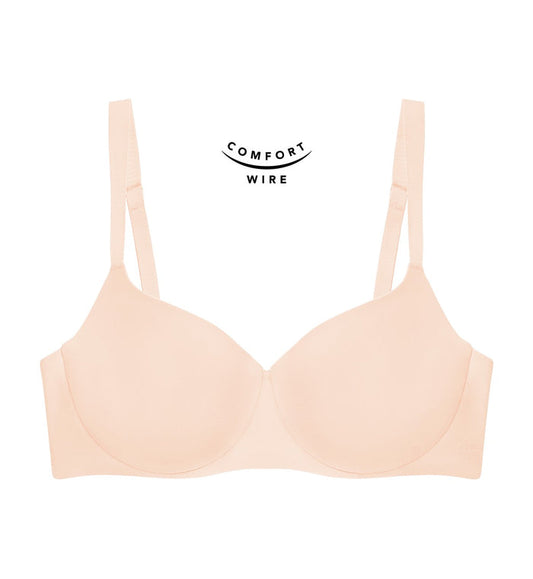 Body Make Up Illusion Smooth Wired Padded Bra - NUDE BEIGE