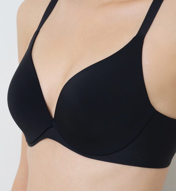 Body Make Up Illusion Smooth Wired Padded Bra - BLACK