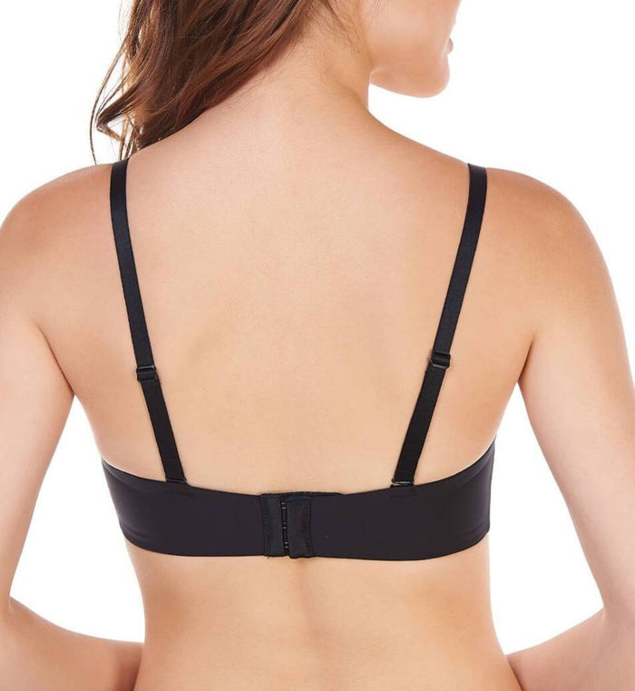 Body Make Up Wired Push Up Bra With Detachable Straps - BLACK