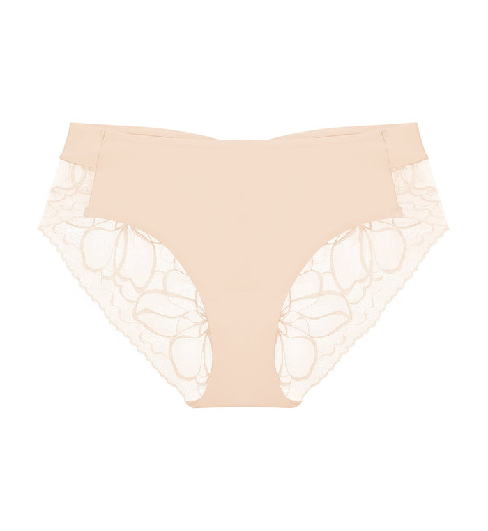 Body Makeup Illusion Lace Hipster - NUDE BEIGE