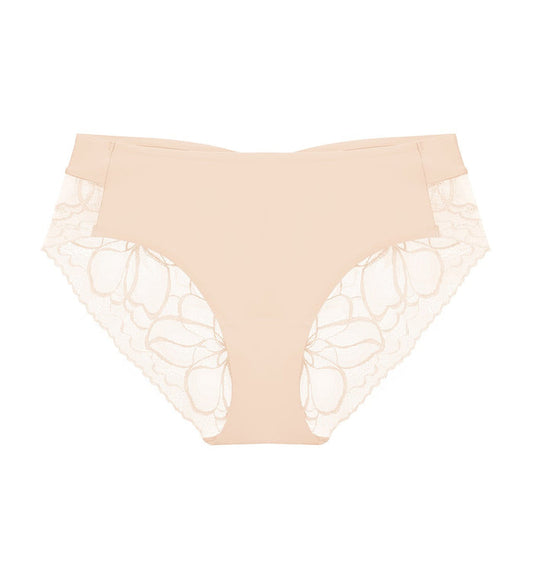 Body Makeup Illusion Lace Hipster - NUDE BEIGE