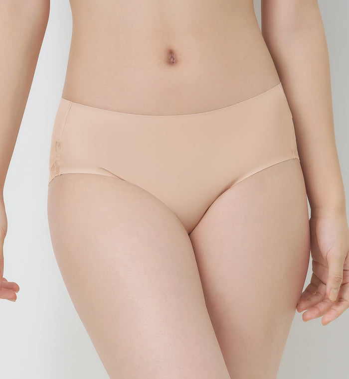 Body Makeup Illusion Lace Hipster - NUDE BEIGE