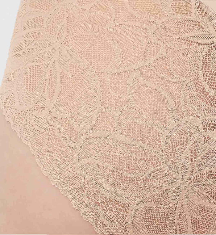 Body Makeup Illusion Lace Hipster - NUDE BEIGE