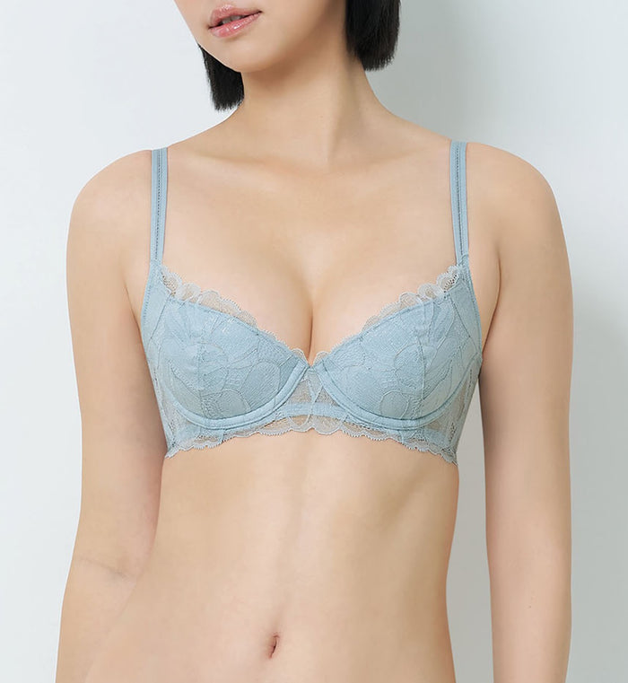 Botanic Wired Push Up Bra - DOVE GRAY