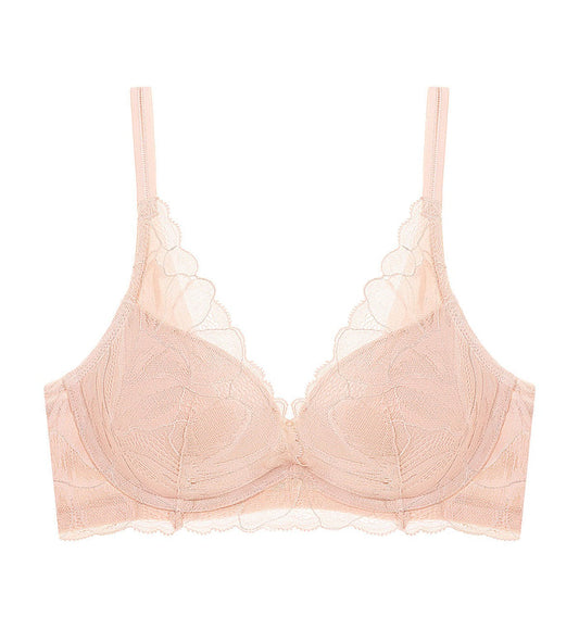 Botanic Wired Push Up Deep V Bra - SOFT MAUVE