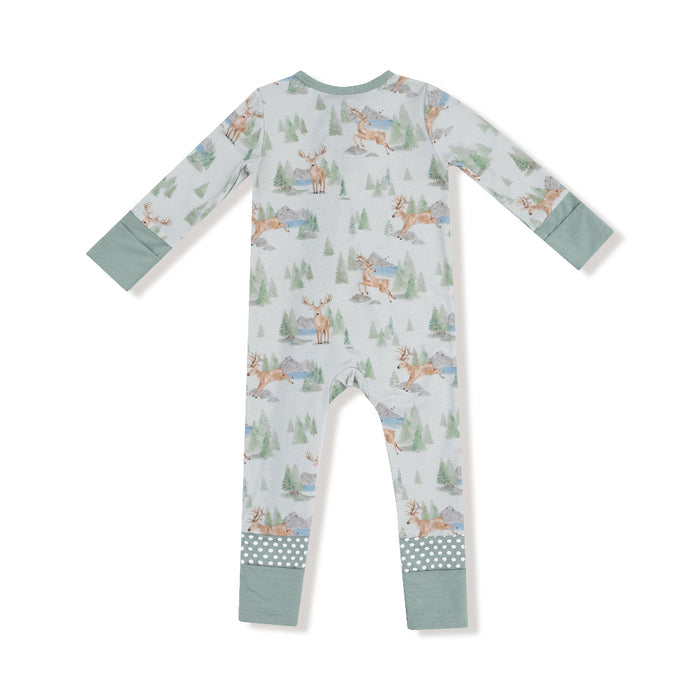Buck Deer - 2 Way Zipper Bamboo Romper