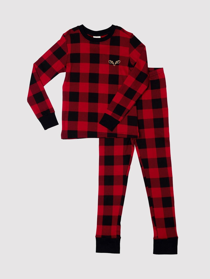 Buffalo Plaid Kids PJ Set - Millie + Moose