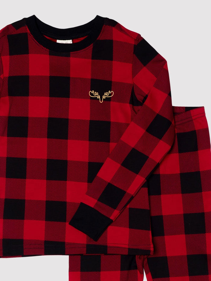 Buffalo Plaid Kids PJ Set - Millie + Moose