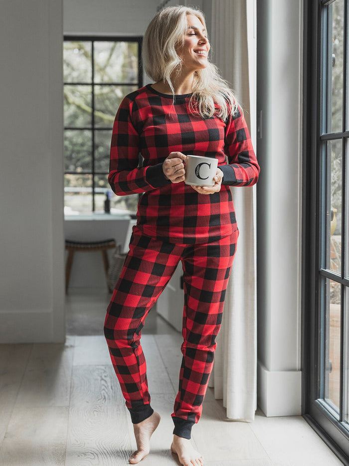 Buffalo Plaid — Ladies Joggers - Millie + Moose