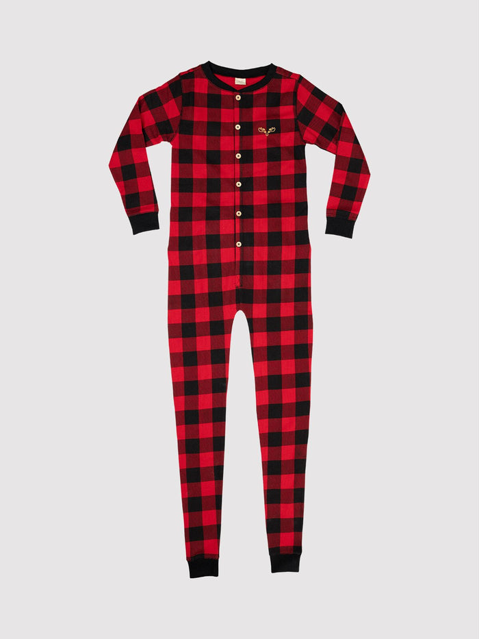 Buffalo Plaid Youth Onesie - Millie + Moose
