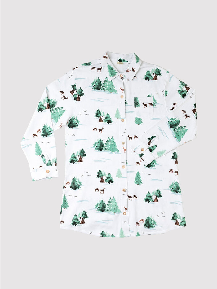 Cabin in the Woods — Button Nightshirt - Millie + Moose