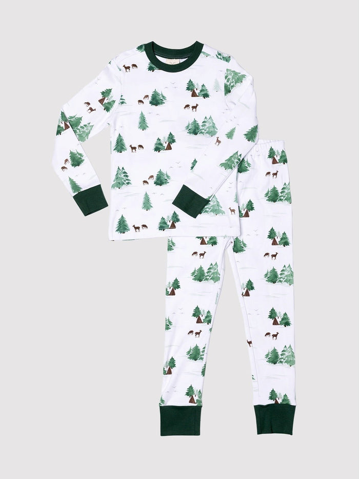 Cabin In The Woods Kids PJ Set - Millie + Moose
