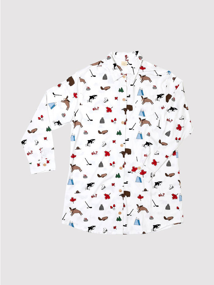 Canadiana Button Nightshirt - Millie + Moose