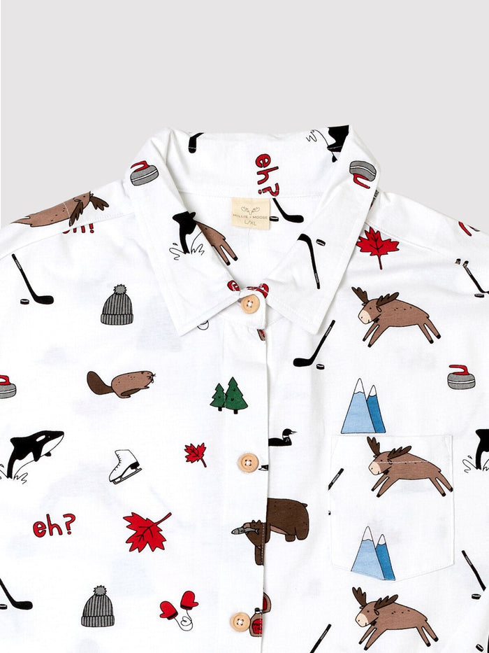 Canadiana Button Nightshirt - Millie + Moose