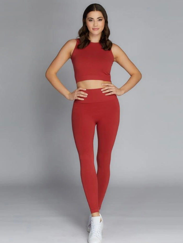 Cest moi bamboo Rib High Waisted full length tights