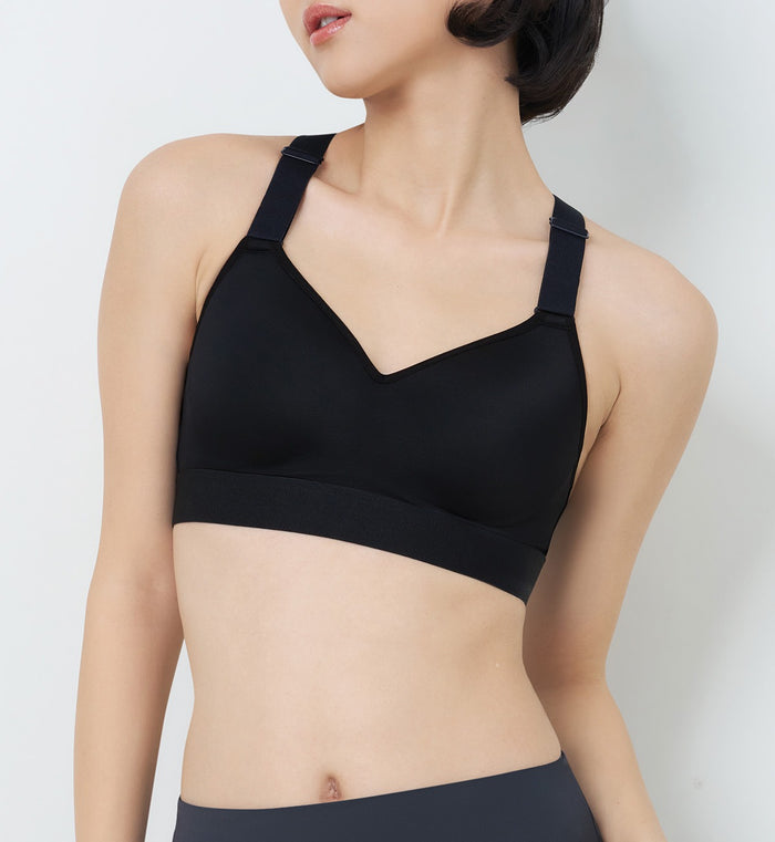 City Flow Limitless High-Impact Sports Bra - BLACK