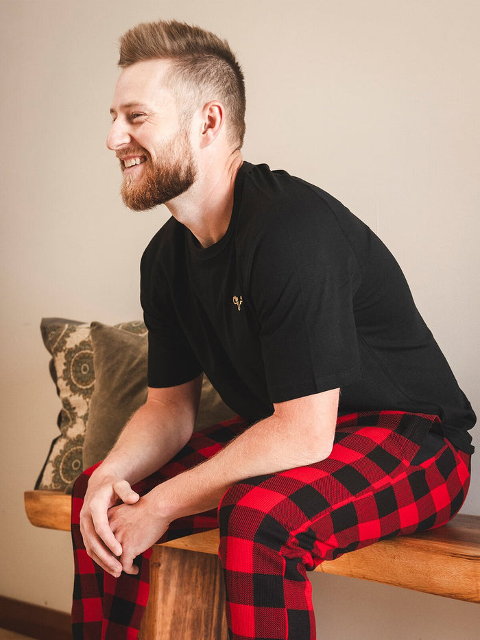 Classic Black — Men's PJ T - Millie + Moose