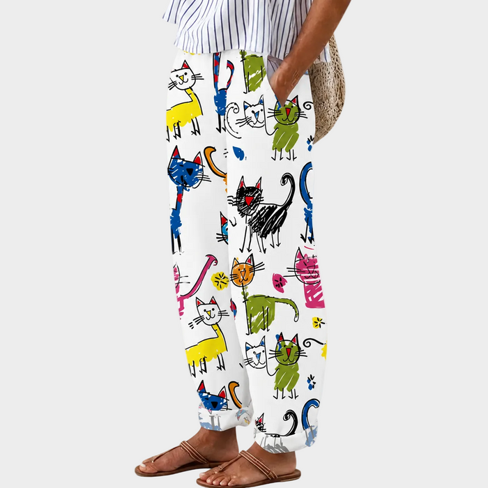 Comfort Pants Happy Cats