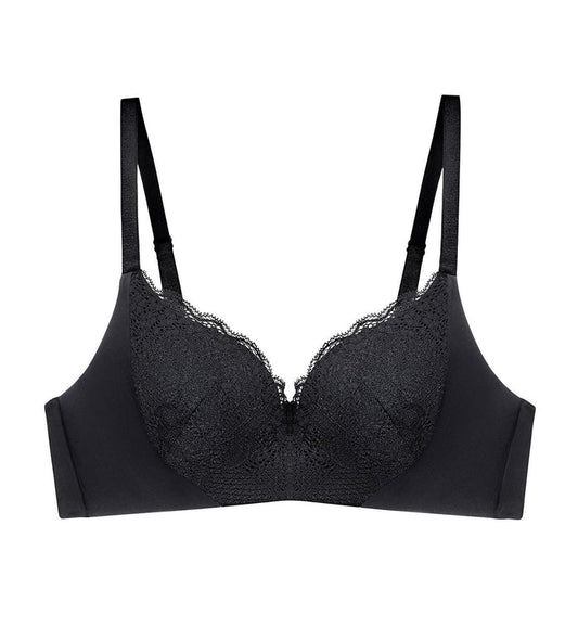 Comfort Touch Non-Wired Padded Bra - BLACK