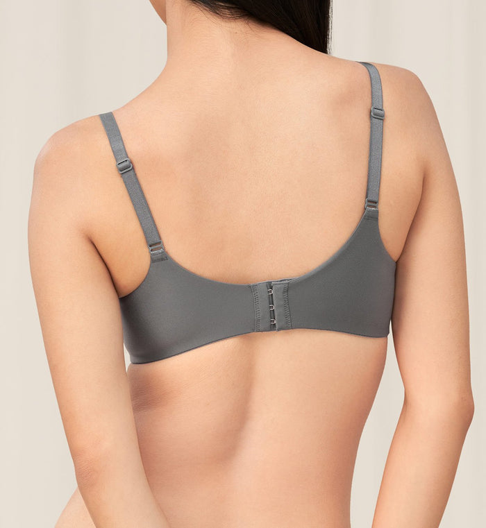 COMFORT TOUCH NON-WIRED PADDED BRA - GREY