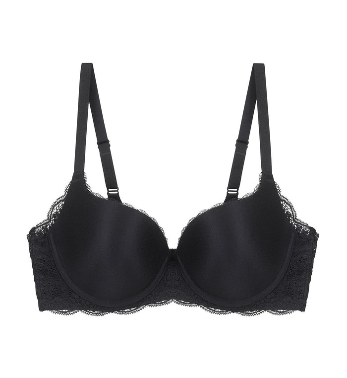 Comfort Touch Wired Padded Bra - BLACK
