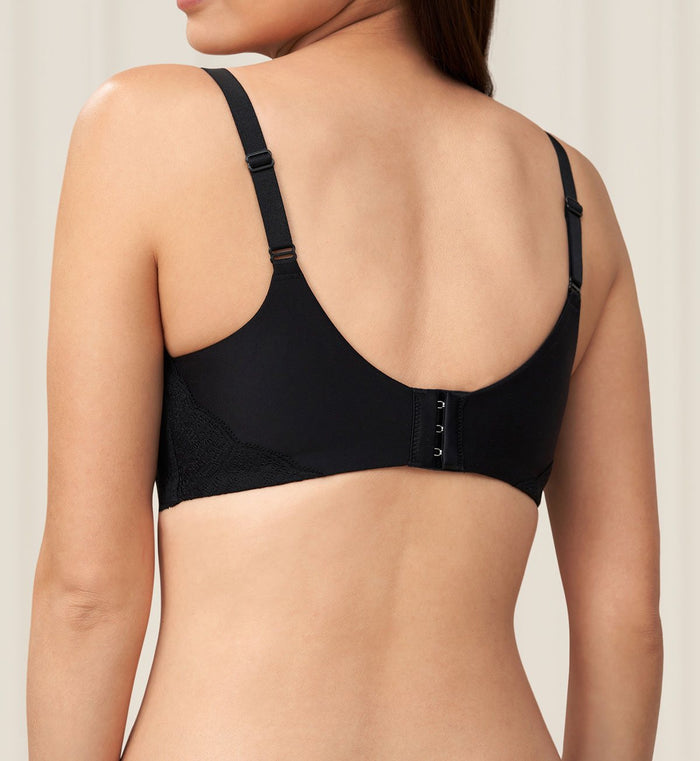 Comfort Touch Wired Padded Bra - BLACK