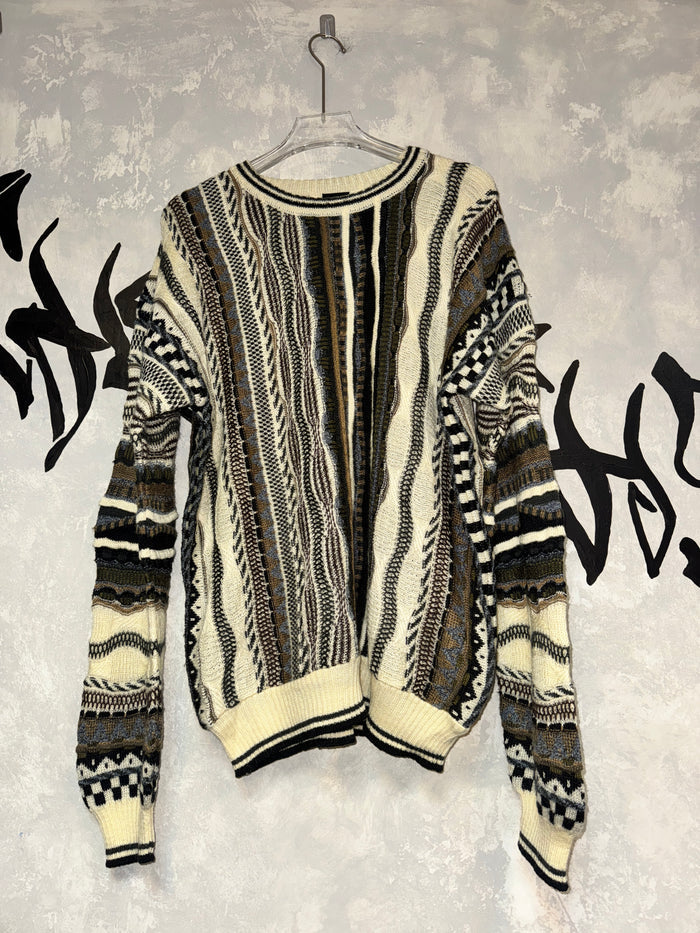 Coogi Style 3D Knitting Sweater