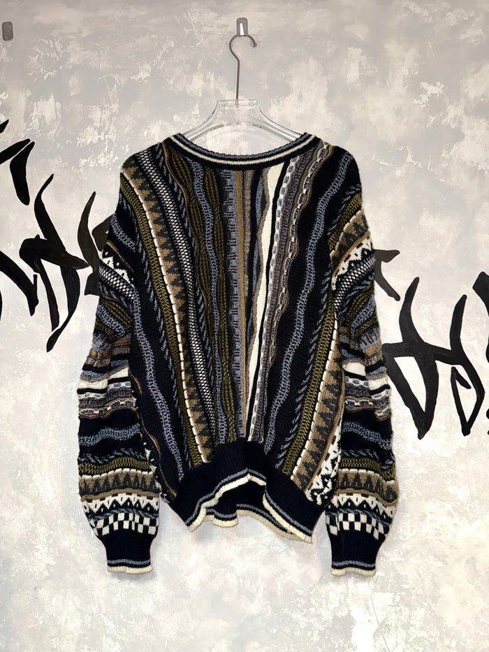 Coogi Style 3D Knitting Sweater