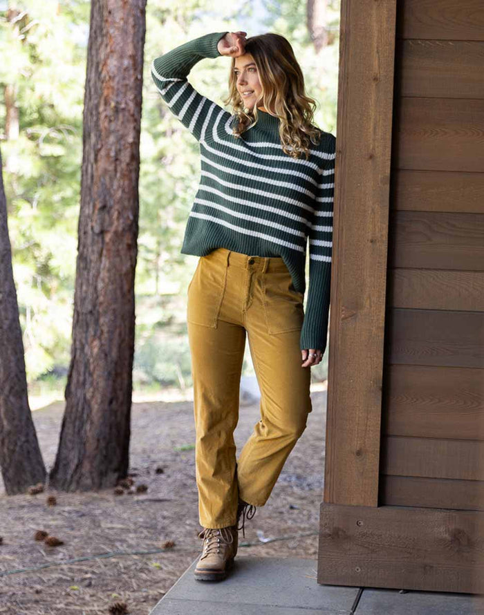 Corey Butter Pant: Wood - FINAL SALE