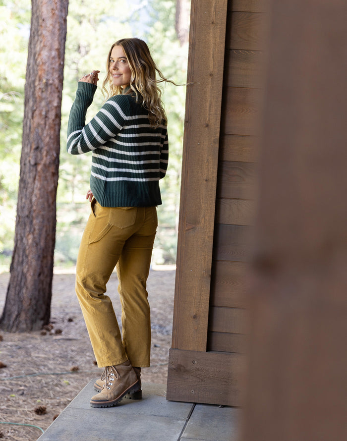 Corey Butter Pant: Wood - FINAL SALE