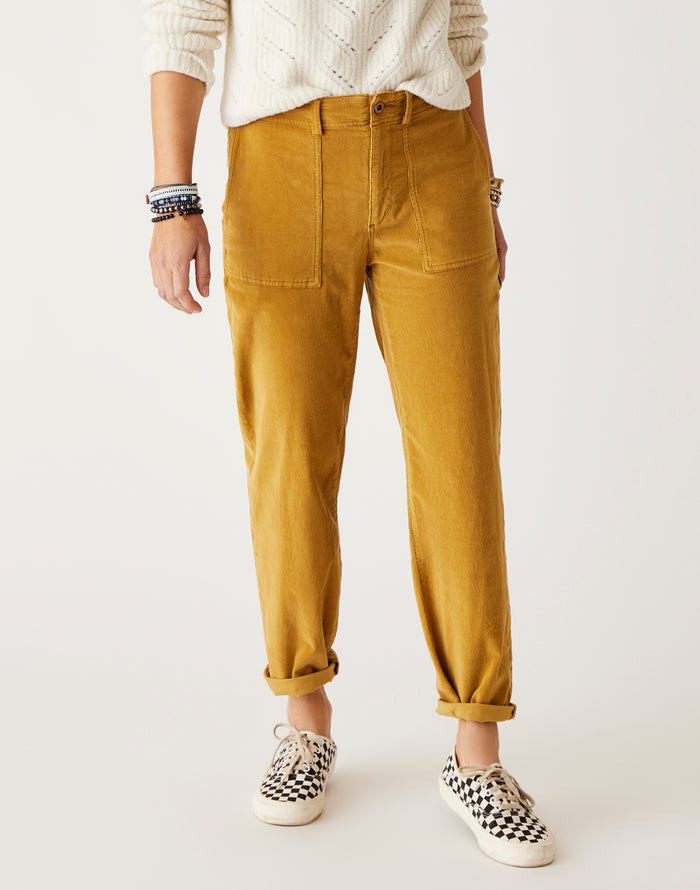 Corey Butter Pant: Wood - FINAL SALE