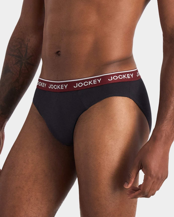 Cotton Brief 4pk - Black Assorted