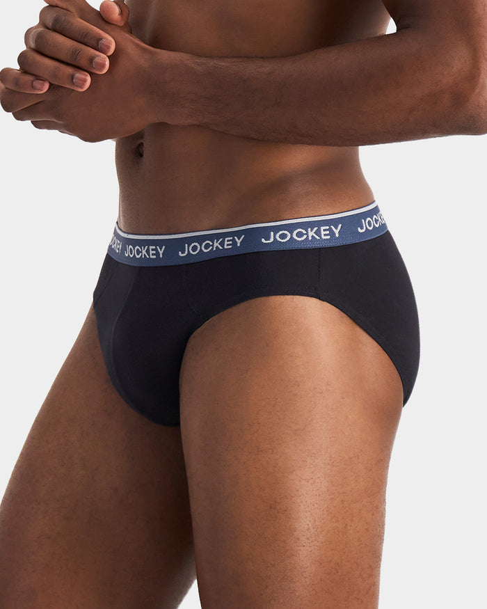 Cotton Brief 4pk - Black Assorted