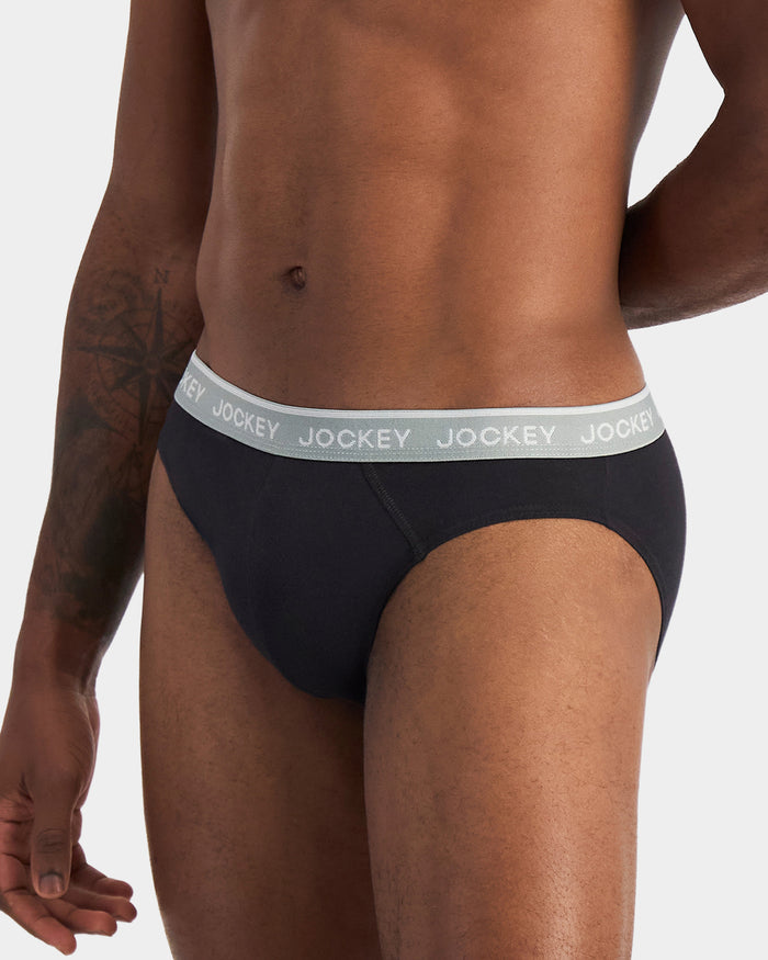 Cotton Brief 4pk - Black Assorted