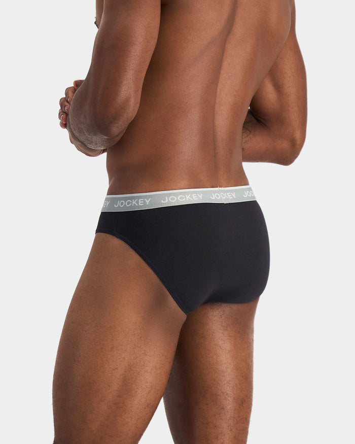 Cotton Brief 4pk - Black Assorted