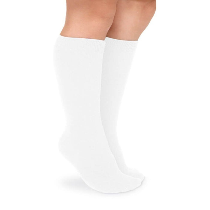 white knee high sock