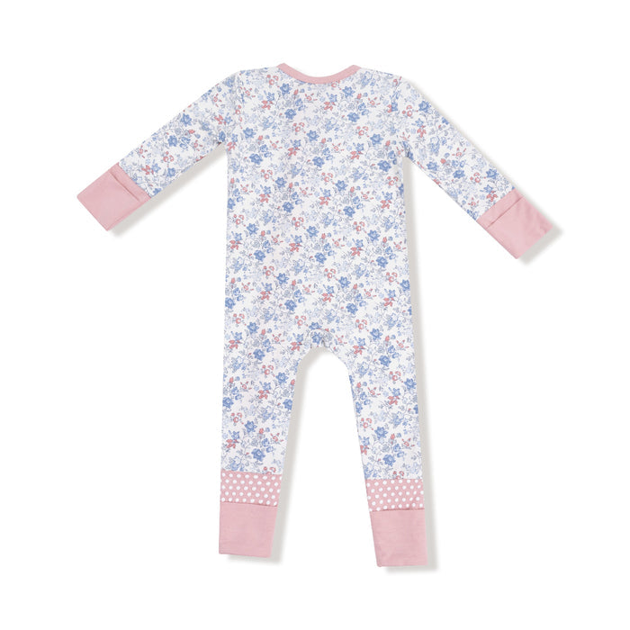 Country Girl Floral - 2 Way Zipper Bamoo Romper