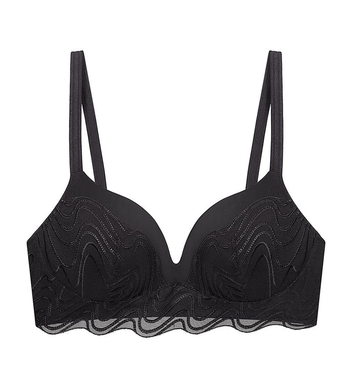 Curves Padded Bra - BLACK