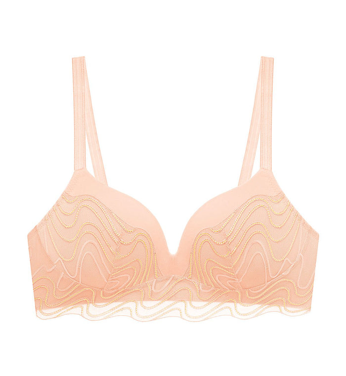 Curves Padded Bra - LT. BABY PINK