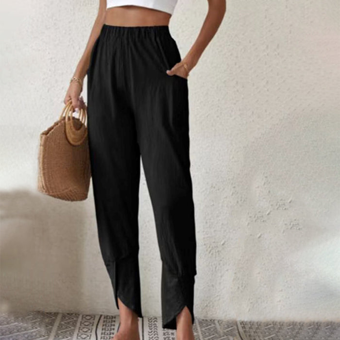 Essari - Pants with Raw Hem