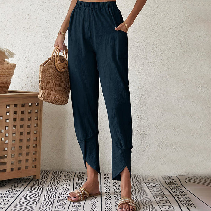 Essari - Pants with Raw Hem