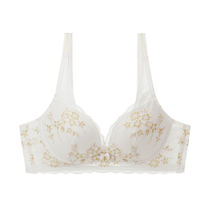 Eternal Bliss Non-Wired Push Up Deep V Bra - SILK WHITE