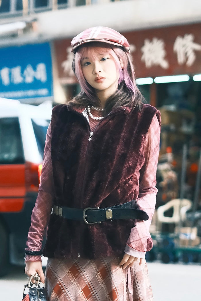 Faux Furry Vintage Vest