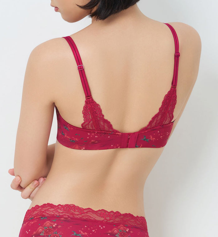 FeiFei Ruan Collaboration Wired Push Up Bra - ROSSO MASAI