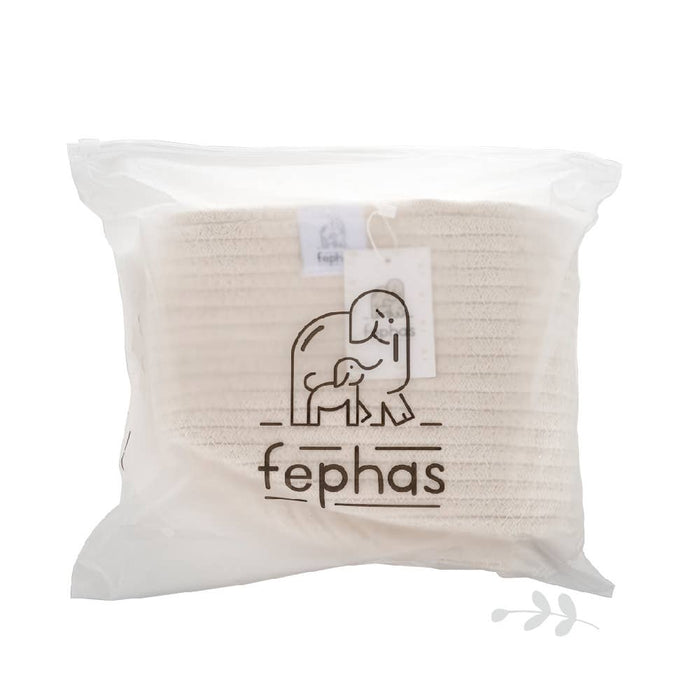 FEPHAS Rope Diaper Caddy- Off-white