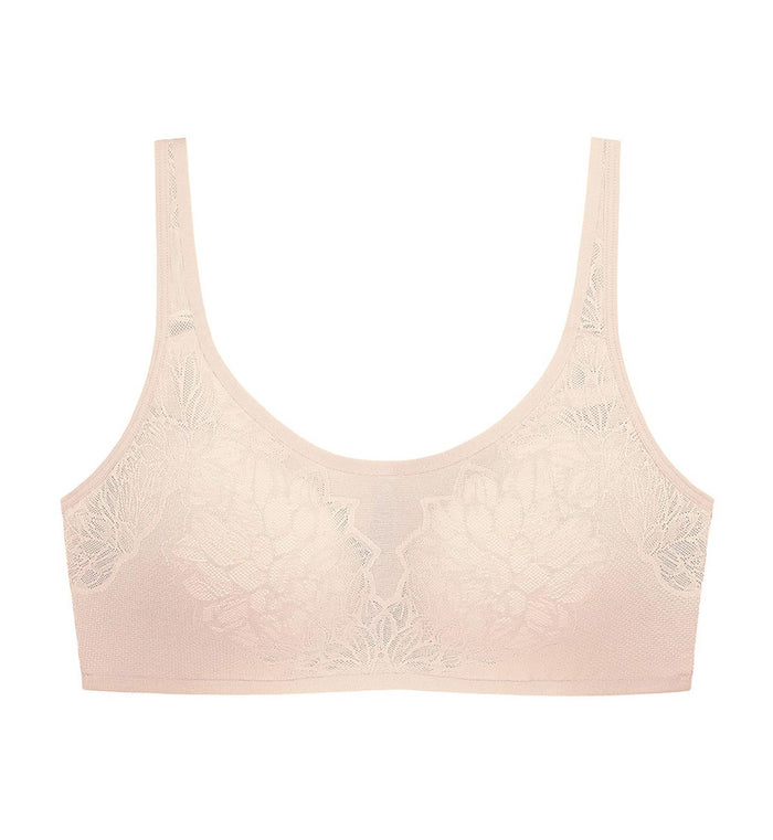 FIT SMART NON-WIRED PADDED BRA - NUDE BEIGE