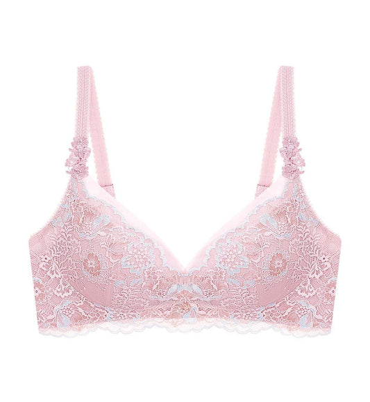 Florale Azalea Lace Non-Wired Padded Bra - PEROLA